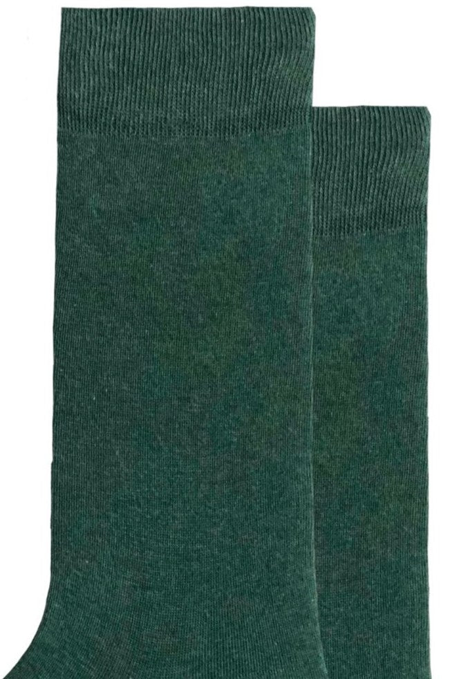 FOOT FEDERATION 240 STITCH MID-CALF COTTON MEN'S DRESS SOCK GREEN Foot Federation FOOT FEDERATION 240 STITCH MID-CALF COTTON MEN'S DRESS SOCK GREEN Foot Federation