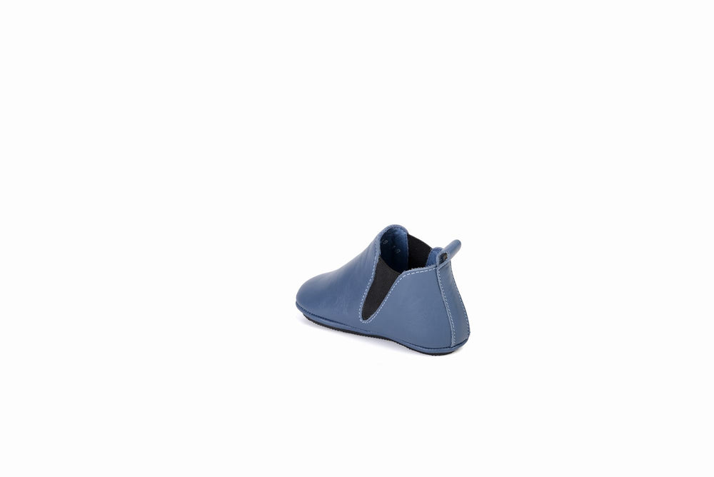 
                  
                    Load image into Gallery viewer, FOOT FEDERATION BABIES&amp;#39; LEATHER SHOE BLUE
                  
                