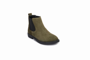 
                  
                    Load image into Gallery viewer, FOOT FEDERATION CHELSEA KIDS&amp;#39; BOOT SUEDE ARMY GREEN
                  
                