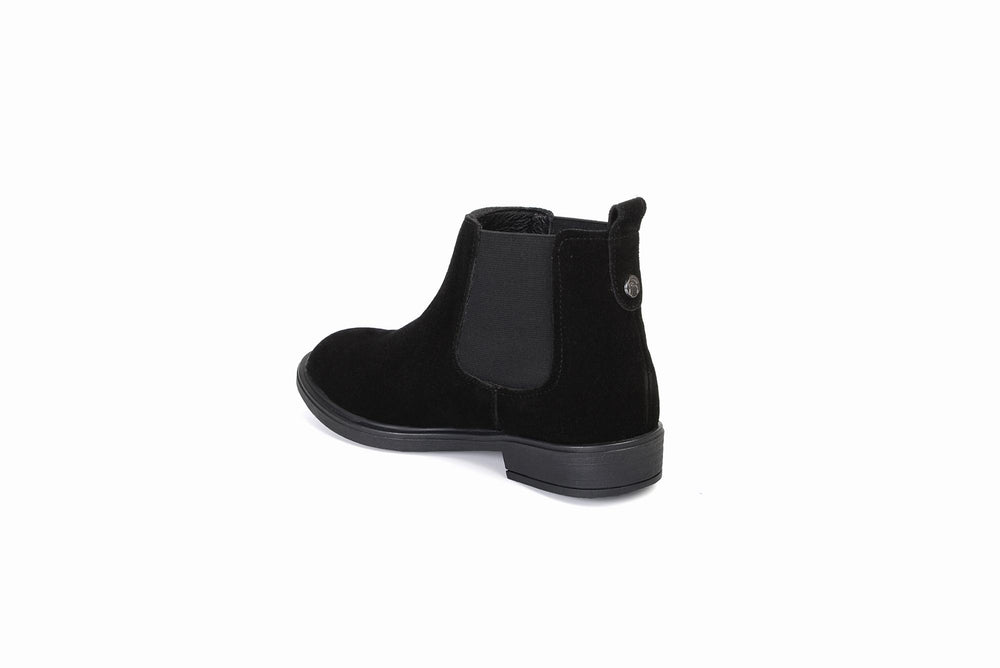 
                  
                    Load image into Gallery viewer, FOOT FEDERATION CHELSEA KIDS&amp;#39; BOOT SUEDE BLACK
                  
                