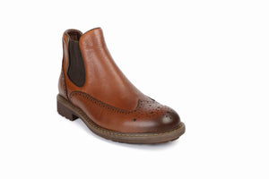 
                  
                    Load image into Gallery viewer, FOOT FEDERATION CHELSEA WINGTIP MENS BOOT TOBACCO
                  
                