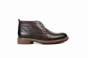 
                  
                    Load image into Gallery viewer, FOOT FEDERATION CHUKKA PLAIN-TOE MID-TOP MENS BOOT BROWN
                  
                