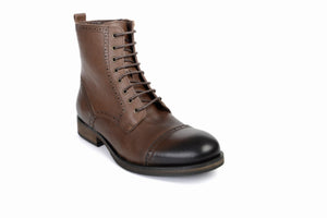 
                  
                    Load image into Gallery viewer, FOOT FEDERATION DERBY CAP-TOE MENS BOOT BROWN
                  
                