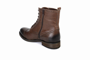 
                  
                    Load image into Gallery viewer, FOOT FEDERATION DERBY CAP-TOE MENS BOOT BROWN
                  
                