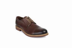 
                  
                    Load image into Gallery viewer, FOOT FEDERATION CITY DERBY CAP-TOE MENS SHOE BROWN
                  
                