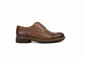 
                  
                    Load image into Gallery viewer, FOOT FEDERATION DERBY CAP-TOE MENS SHOE WALNUT
                  
                