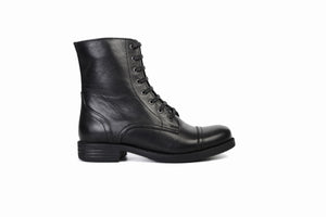 
                  
                    Load image into Gallery viewer, FOOT FEDERATION CAULK DERBY CAP-TOE WOMEN&amp;#39;S BOOT BLACK
                  
                