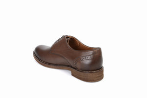 
                  
                    Load image into Gallery viewer, FOOT FEDERATION DERBY PLAIN-TOE MENS SHOE BROWN
                  
                