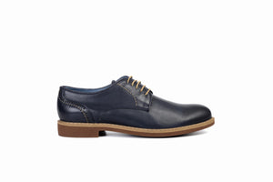 
                  
                    Load image into Gallery viewer, FOOT FEDERATION CITY DERBY PLAIN-TOE MENS SHOE NAVY BLUE
                  
                