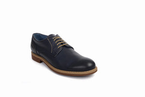 
                  
                    Load image into Gallery viewer, FOOT FEDERATION CITY DERBY PLAIN-TOE MENS SHOE NAVY BLUE
                  
                