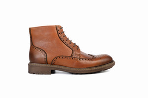 
                  
                    Load image into Gallery viewer, FOOT FEDERATION DERBY WINGTIP MENS BOOT TOBACCO
                  
                