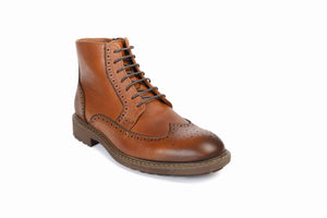 
                  
                    Load image into Gallery viewer, FOOT FEDERATION DERBY WINGTIP MENS BOOT TOBACCO
                  
                