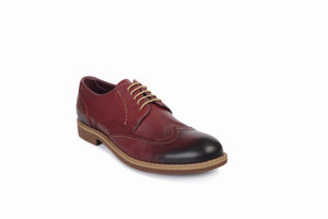 
                  
                    Load image into Gallery viewer, FOOT FEDERATION CITY DERBY WINGTIP MENS SHOE BURGUNDY
                  
                