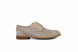 
                  
                    Load image into Gallery viewer, FOOT FEDERATION CITY DERBY WINGTIP MENS SHOE NUBUCK STONE GRAY
                  
                