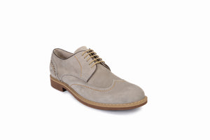 
                  
                    Load image into Gallery viewer, FOOT FEDERATION CITY DERBY WINGTIP MENS SHOE NUBUCK STONE GRAY
                  
                