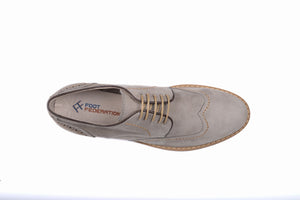 
                  
                    Load image into Gallery viewer, FOOT FEDERATION CITY DERBY WINGTIP MENS SHOE NUBUCK STONE GRAY
                  
                