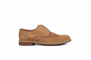 
                  
                    Load image into Gallery viewer, FOOT FEDERATION CITY DERBY WINGTIP MENS SHOE NUBUCK TOBACCO
                  
                