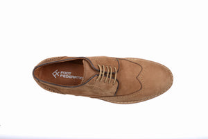 
                  
                    Load image into Gallery viewer, FOOT FEDERATION CITY DERBY WINGTIP MENS SHOE NUBUCK TOBACCO
                  
                