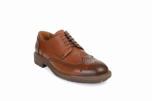 
                  
                    Load image into Gallery viewer, FOOT FEDERATION DERBY WINGTIP MENS SHOE TOBACCO
                  
                