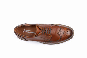 
                  
                    Load image into Gallery viewer, FOOT FEDERATION DERBY WINGTIP MENS SHOE TOBACCO
                  
                