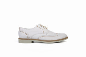 
                  
                    Load image into Gallery viewer, FOOT FEDERATION CITY DERBY WINGTIP MENS SHOE WHITE
                  
                