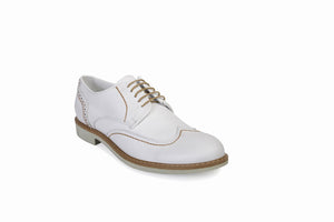 
                  
                    Load image into Gallery viewer, FOOT FEDERATION CITY DERBY WINGTIP MENS SHOE WHITE
                  
                