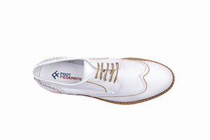 
                  
                    Load image into Gallery viewer, FOOT FEDERATION CITY DERBY WINGTIP MENS SHOE WHITE
                  
                