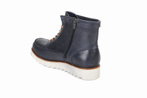 
                  
                    Load image into Gallery viewer, FOOT FEDERATION RED WING MOC TOE MENS BOOT NAVY BLUE
                  
                