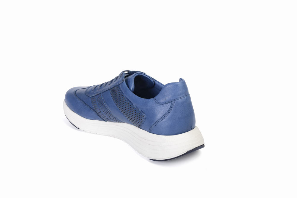 
                  
                    Load image into Gallery viewer, FOOT FEDERATION CITY LACE-UP SNEAKER MENS SHOE BLUE
                  
                