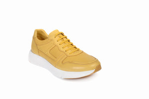 
                  
                    Load image into Gallery viewer, FOOT FEDERATION MOC-TOE LACE-UP MENS SNEAKER YELLOW
                  
                