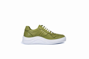 
                  
                    Load image into Gallery viewer, FOOT FEDERATION LACE-UP WOMEN&amp;#39;S SNEAKER LIME GREEN
                  
                