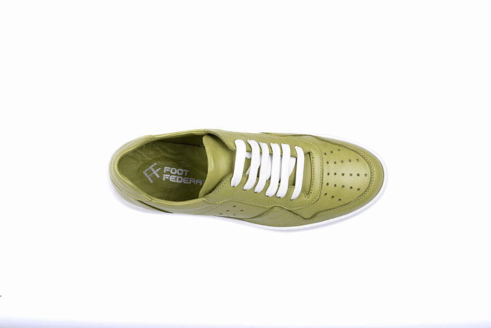 
                  
                    Load image into Gallery viewer, FOOT FEDERATION LACE-UP WOMEN&amp;#39;S SNEAKER LIME GREEN
                  
                