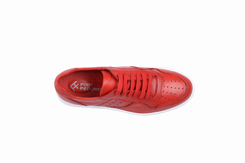 
                  
                    Load image into Gallery viewer, FOOT FEDERATION LACE-UP WOMEN&amp;#39;S SNEAKER LIME RED
                  
                