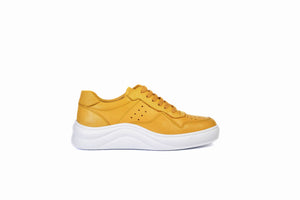 
                  
                    Load image into Gallery viewer, FOOT FEDERATION LACE-UP WOMEN&amp;#39;S SNEAKER YELLOW
                  
                