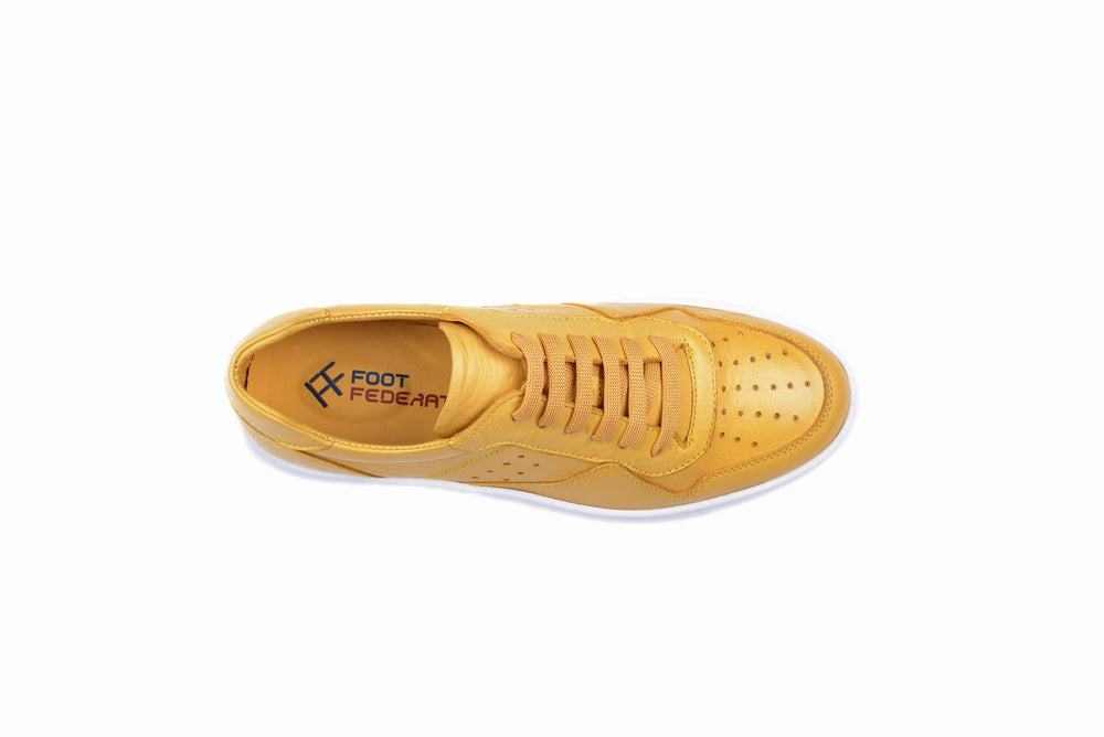 
                  
                    Load image into Gallery viewer, FOOT FEDERATION LACE-UP WOMEN&amp;#39;S SNEAKER YELLOW
                  
                