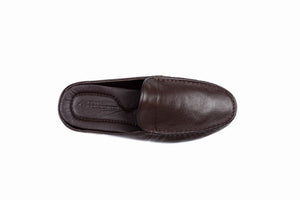 
                  
                    Laden Sie das Bild in den Galerie-Viewer, FOOT FEDERATION MOC-TOE MEN&amp;#39;S LEATHER SLIPPER BROWN
                  
                