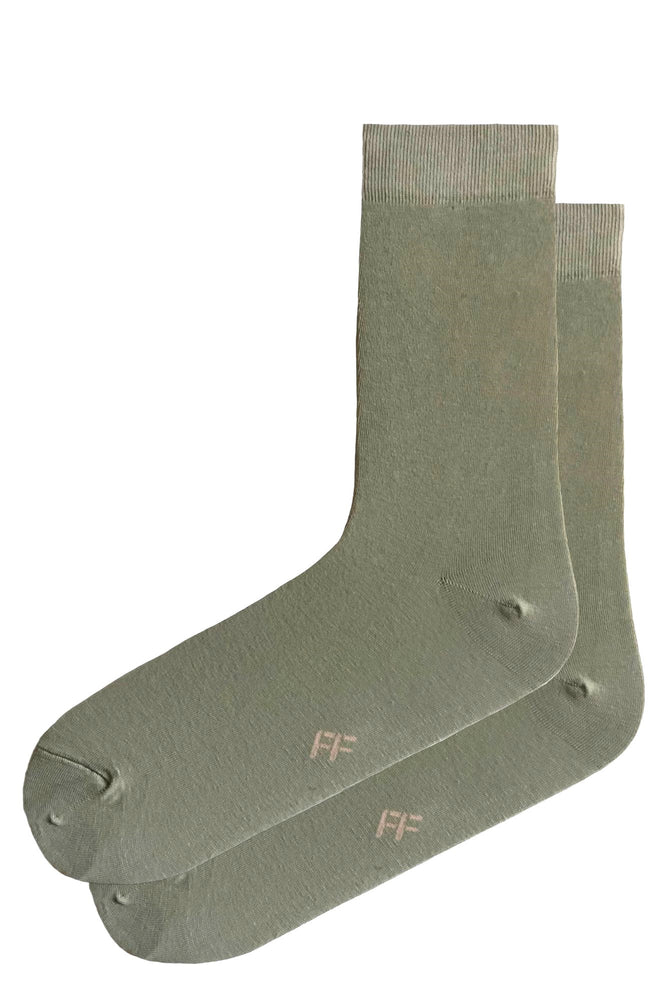 FOOT FEDERATION 240 STITCH MID-CALF COTTON MEN'S DRESS LIGHT GREEN Foot Federation FOOT FEDERATION 240 STITCH MID-CALF COTTON MEN'S DRESS LIGHT GREEN Foot Federation