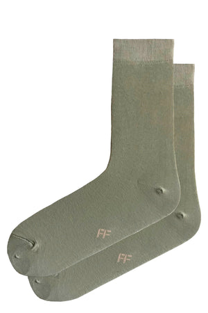 FOOT FEDERATION 240 STITCH MID-CALF COTTON MEN'S DRESS LIGHT GREEN Foot Federation FOOT FEDERATION 240 STITCH MID-CALF COTTON MEN'S DRESS LIGHT GREEN Foot Federation