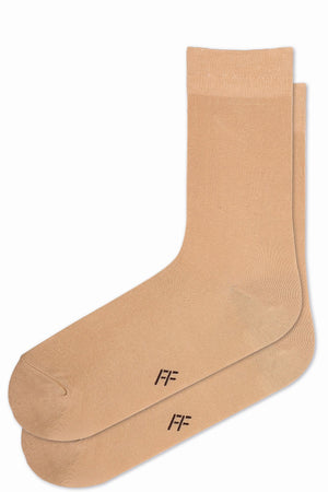 
                  
                    Laden Sie das Bild in den Galerie-Viewer, FOOT FEDERATION 240 STITCH MID-CALF COTTON MEN&amp;#39;S DRESS SOCK BEIGE
                  
                