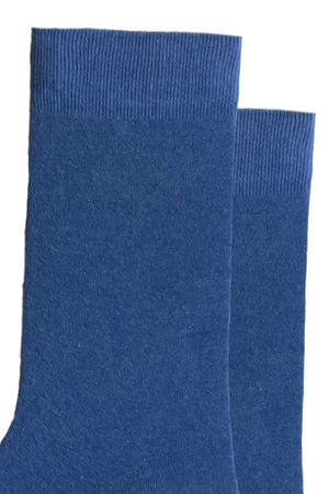 
                  
                    Laden Sie das Bild in den Galerie-Viewer, FOOT FEDERATION 240 STITCH MID-CALF COTTON MEN&amp;#39;S DRESS SOCK BLUE
                  
                