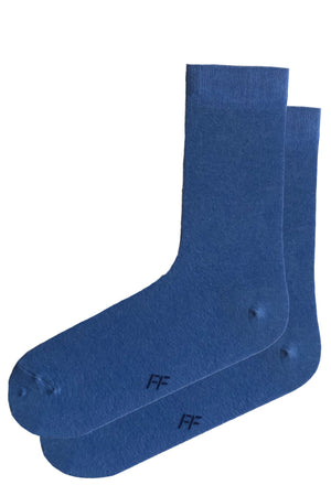 
                  
                    Laden Sie das Bild in den Galerie-Viewer, FOOT FEDERATION 240 STITCH MID-CALF COTTON MEN&amp;#39;S DRESS SOCK BLUE
                  
                