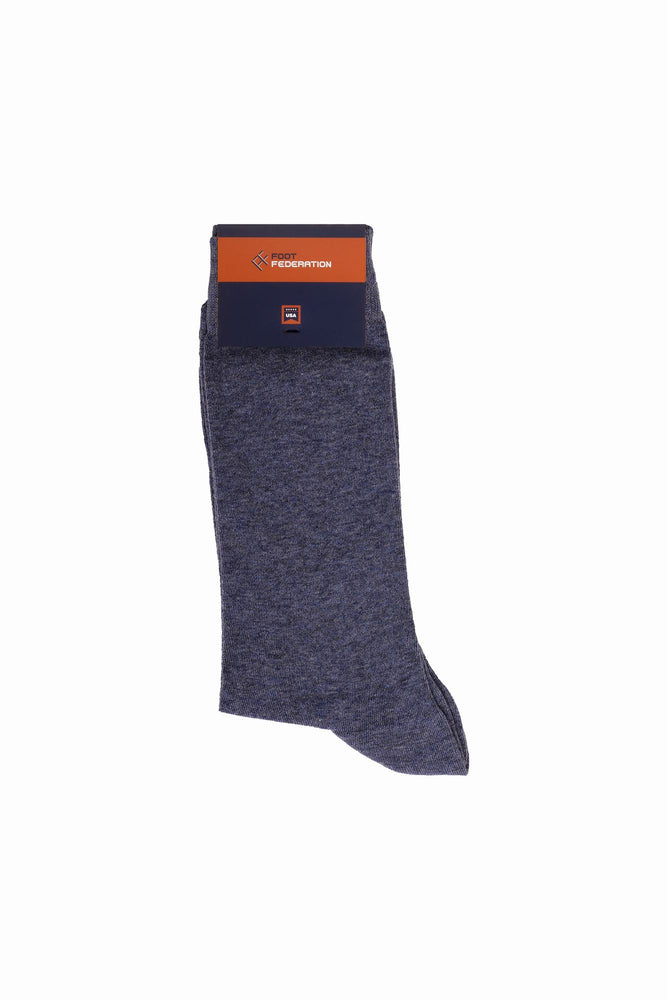 
                  
                    Load image into Gallery viewer, FOOT FEDERATION 240 STITCH MID-CALF COTTON MEN&amp;#39;S DRESS SOCK GRAY
                  
                