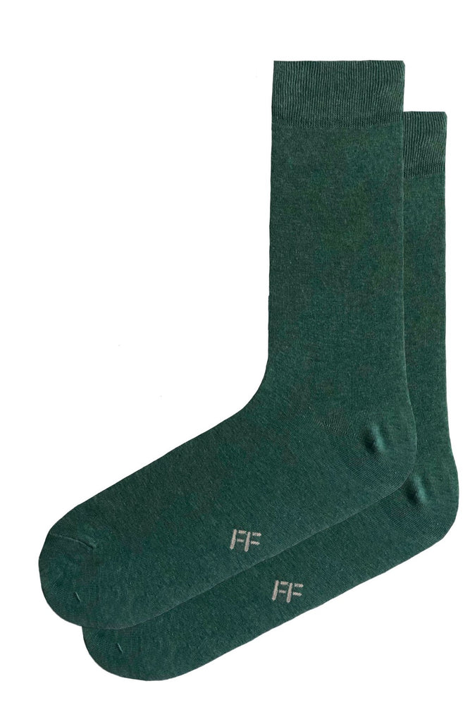 FOOT FEDERATION 240 STITCH MID-CALF COTTON MEN'S DRESS SOCK GREEN Foot Federation FOOT FEDERATION 240 STITCH MID-CALF COTTON MEN'S DRESS SOCK GREEN Foot Federation