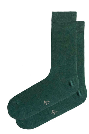 
                  
                    Laden Sie das Bild in den Galerie-Viewer, FOOT FEDERATION 240 STITCH MID-CALF COTTON MEN&amp;#39;S DRESS SOCK GREEN
                  
                