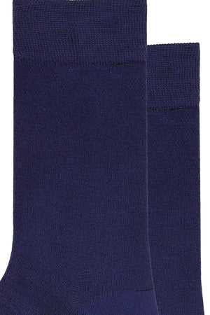 
                  
                    Laden Sie das Bild in den Galerie-Viewer, FOOT FEDERATION 240 STITCH MID-CALF COTTON MEN&amp;#39;S DRESS SOCK INDIGO BLUE
                  
                