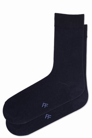 
                  
                    Laden Sie das Bild in den Galerie-Viewer, FOOT FEDERATION 240 STITCH MID-CALF COTTON MEN&amp;#39;S DRESS SOCK NAVY BLUE
                  
                