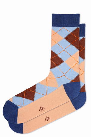 
                  
                    Laden Sie das Bild in den Galerie-Viewer, FOOT FEDERATION BURLINGTON 200 STITCH MID-CALF COTTON MEN&amp;#39;S DRESS SOCK BLUE
                  
                