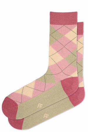 
                  
                    Laden Sie das Bild in den Galerie-Viewer, FOOT FEDERATION BURLINGTON 200 STITCH MID-CALF COTTON MEN&amp;#39;S DRESS SOCK ROSE
                  
                