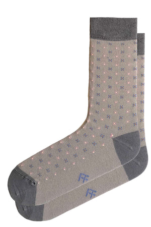 
                  
                    Laden Sie das Bild in den Galerie-Viewer, FOOT FEDERATION DELAWARE 200 STITCH MID-CALF COTTON MEN&amp;#39;S DRESS SOCK GREY
                  
                