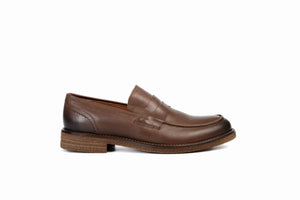 
                  
                    Load image into Gallery viewer, FOOT FEDERATION PENNY LOAFER MENS SHOE BROWN
                  
                